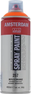Produktbild von Amsterdam Sprühfarbe Spraydose hochpigmentiert 400 ml Reflexorange 257