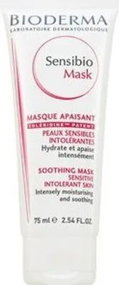 A tube of Bioderma Sensibio Mask is shown against a white background.