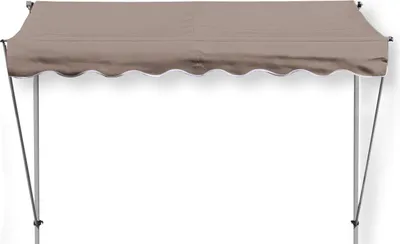 Produktbild von Grasekamp Klemmmarkise Ontario 205x130cm Taupe Balkonmarkise höhenverstellbar von 200cm-320cm