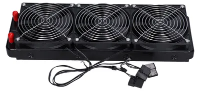 Zdjęcie produktu dla Radiator wodny 360 mm z 18 rurkami – chłodzenie procesora komputerowego, wentylator chłodzący, wymiennik ciepła, radiator