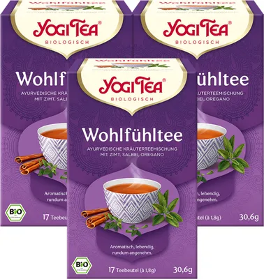 Produktbild von 3 xYOGI TEA Wohlfühltee | 3 x 30,6g