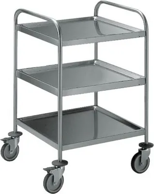 Zdjęcie produktu dla KBS Wózek do serwowania z 3 półkami 1000x500x935 mm Udźwig na półkę 80 kg