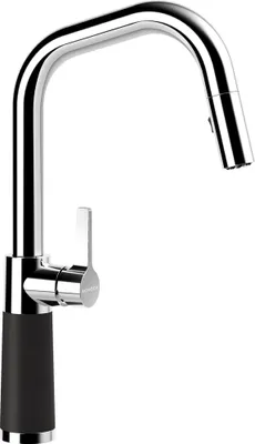 Produktbild von SCHOCK Armatur SC-530 in NERO mit Zugauslauf / CRISTALITE PLUS®