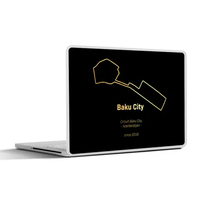 Produktbild von MuchoWow® Laptop Aufkleber Sticker Cover Baku - Formel 1 - Rennstrecke 30x22 cm - Laptop-Sticker