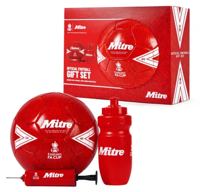 Immagine prodotto di Set regalo da calcio Mitre FA Cup 2025-2026 rosso-bianco taglia 4