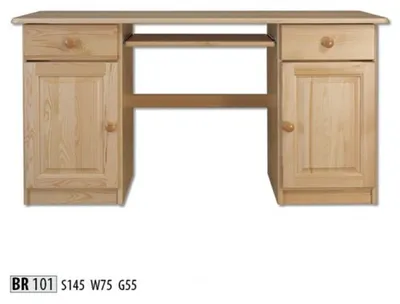 Produktbild von Schreibtisch Holztisch Bürotisch Tisch Büromöbel Tische Massivholz Computertisch