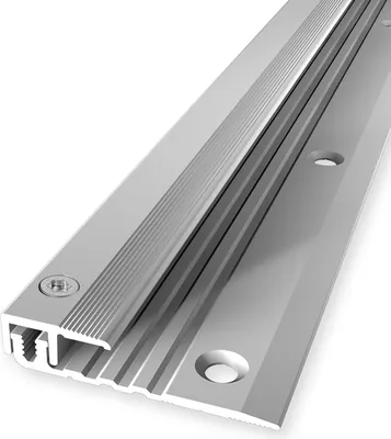 Produktbild von PROVISTON | Abschlussprofil | Vinylausgleich | Breite: 17 mm | Höhenausgleich: 4 - 9.5 mm | Länge: 900 mm | Aluminiumprofil | Silber | 1 Stück