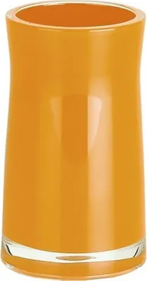 Produktbild von Spirella Zahnputzbecher Zahnbürstenhalter Sydney 6,5 x 12,5 cm Orange