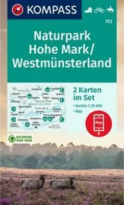 Obrázok produktu pre KOMPASS Turistická mapa 753 Prírodný park Hohe Mark / Westmünsterland