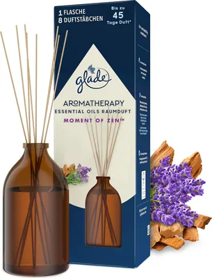 Productafbeelding van Glade Aromatherapie Ruukverfrisser, Moment of Zen, Lavendel en Sandelhout, 80 ml