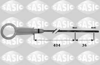 Produktbild von SASIC 1944011 Ölmessstab Ölpeilstab Ölstab für RENAULT CLIO II (BB0/1/2, CB0/1/2) KANGOO (KC0/1) SCÉNIC II (JM0/1) für DACIA DUSTER