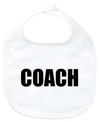 Produktbild von Huuraa Baby Lätzchen Coach Training White Klettverschluss Baumwolle Latz Geschenkidee