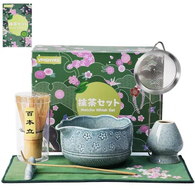 Image de Ensemble de thé Matcha 7 pièces avec accessoires en bambou