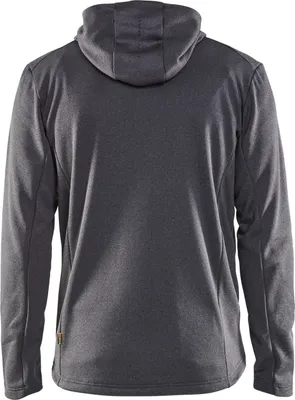 Produktbild von Blakläder® Kapuzensweater mit durchgänigem Reißverschluss Schwarz Melange 3540 2533, Farbe:schwarz melange, Größe:3XL