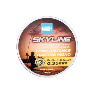 Obrázek produktu pro Rybářský vlasec mono Nash Skyline Mono UV Yellow 8 lb 0,26 mm 1000 m