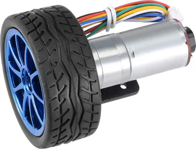 Obrázok produktu pre Motor s prevodovkou s montážnou konzolou 65 mm pre Smart Car Robot DC12V (30RPM)