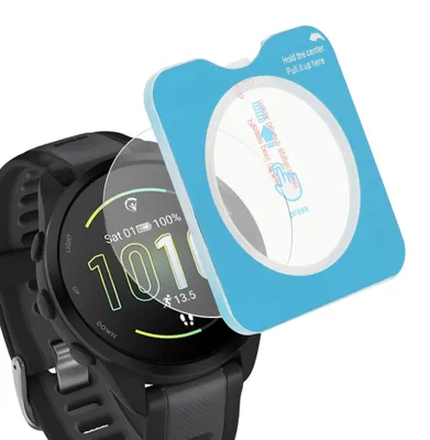 Produktbild von kwmobile 2x Schutzglas kompatibel mit Garmin Forerunner 165 / Forerunner 165 Music Folie - Hart Glas Schutzfolie für Smartwatch - Displayschutz für