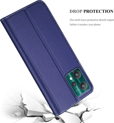 Image de Cadorabo Housse pour Realme 9 5G / 9 PRO / V25 / Q5 / OnePlus Nord CE 2 LITE 5G Housse de protection en bleu Cover Etui Book