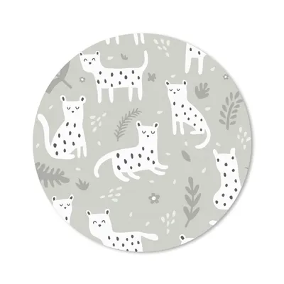 Produktbild von MuchoWow® Mauspad Mousepad Muster - Leopard - Blätter 40x40 cm - Mousepads - Maus Mat - Pad - Mausunterlage - Schreibtisch Accessoires