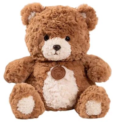 Produktbild von Lean Plüsch Maskottchen Teddybär Zum Knuddeln Mit Medaillon Braun 25Cm