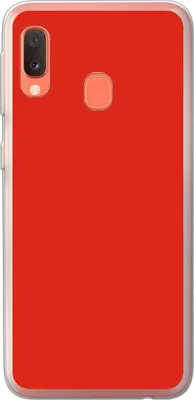 Produktbild von MuchoWow® Handyhülle Schutzhülle Hülle für Telefoonhoesje Samsung Galaxy A20e Rot - Farbe - Einfarbig Silikon Softcase Handy Hülle - Abdeckung