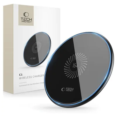 Zdjęcie produktu dla Tech-Protect Qi15W-C1 Wireless Charger 15W Black
