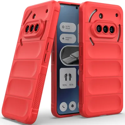 Obrázek produktu pro Pouzdro pro Nothing Phone 3A Měkké TPU Silikonové Nárazuvzdorné Ochranné Pouzdro červené