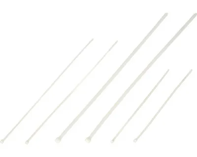 Produktbild von Kabelbinder Set 140x2,5 200x2,6 250x4,8 mm Nylon transparent 100 Stück
