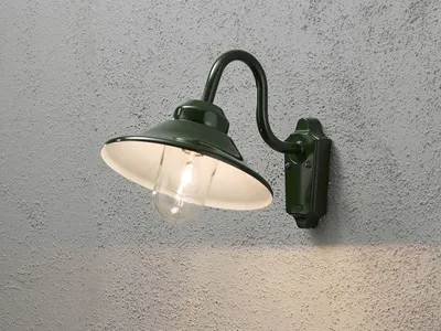 Produktbild von Große Landhaus LED Außenwandleuchte Hausbeleuchtung, Fassadenbeleuchtung, Grün