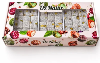 Produktbild von Öz Natur | Turkish Delight Lokum mit Pistazien und Kokosnuss 415g