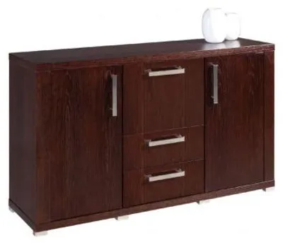 Productafbeelding van Klassieke bruine houten commode, kast, dressoir, houten kast, woonkamer