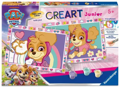 Produktbild von CreArt, Malen nach Zahlen Junior - Paw Patrol mit Skye
