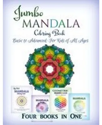 Produktbild von Mandalas Malbuch Jumbo, 236 Seiten – 4-in-1 mit 20 Bonus-Malseiten für Kinder & Erwachsene