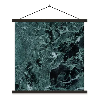 Produktbild von MuchoWow® Textilposter Marmor - Stein - Textur - Marmoroptik - Design 90x90 cm mit schwarzem Rahmen - Magnetisches