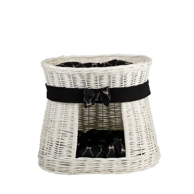 Image de Niche pour chat ovale crème / panier pour chat / tour pour chat 50X40 H45 CM