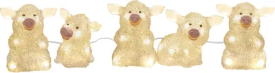 Produktbild von Konstsmide Acryl Lichterk, Leichte Dekorationsfigur, Transparent, Kunststoff, IP44, 40 Glühbirne(n), LED