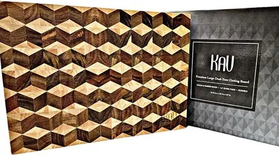 Imagen del producto de Silecomplaza: Tabla de cortar grande de madera de acacia para la cocina, tabla de cortar para encimera, gran tabla para embutidos, bandeja de servir, tabla de cortar de madera de haya, 41,9 x 30,5 x 5,1 cm