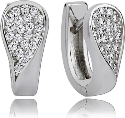 Produktbild von Balia Damen Silber 925 1,2cm weiß, silber Ohrschmuck D2BAO0023SW