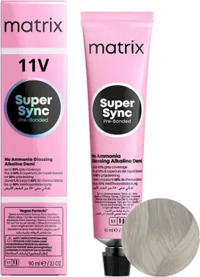Produktbild von MATRIX SUPER SYNC 11V Hair Toner - Extra Hellblond Plus Violett - 90ml