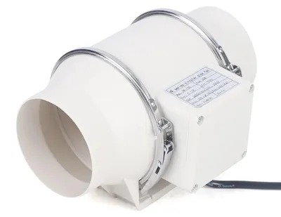 Obrázok produktu pre Odsávací ventilátor, tichý chod, vysoký prietok vzduchu, biela farba