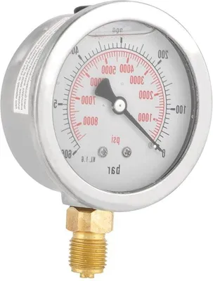 Obrázok produktu pre Hydraulický manometer 400 bar – meradlo tlaku vody