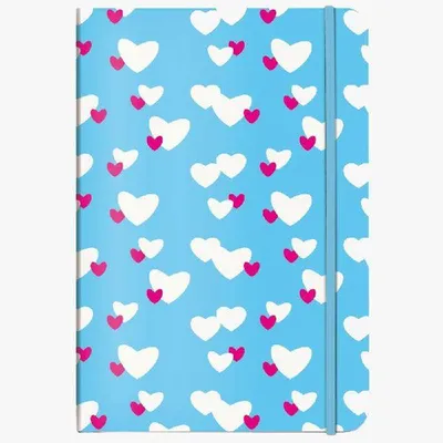 Produktbild von Notizbuch A5 Unicef Herzwolken