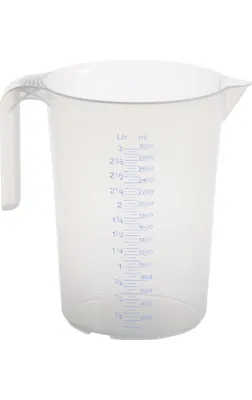 Obrázok produktu pre hünersdorff odmerka 3000 ml polypropylén transparentná - 938500