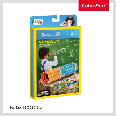 Obrázok produktu pre 3D puzzle monokulár pre deti a dospelých, National Geographic