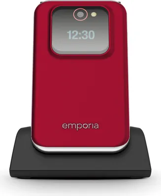 Produktbild von Emporia emporiaJOY-LTE, Klappgehäuse, Single SIM, 7,11 cm (2.8"), 2 MP, 1300 mAh, Rot