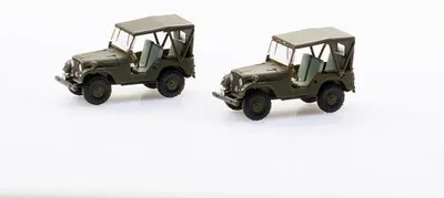 Produktbild von ACE Set mit 2 Willys M38A1 Armee Jeep, Military car model, Vormontiert, 1:87, Willys M38A1, Männlich, 1 Stück(e)