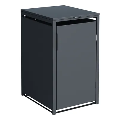 Produktbild von DEGAMO Mülltonnenbox klein 1er MÜNCHEN 60x62x102cm für Tonnen 120 Liter, grau