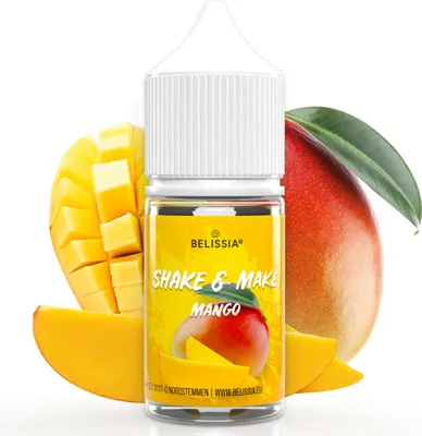 Produktbild von Belissia Shake and Make Mango Refill - 30 ml hochdosiertes Lebensmittelaroma - zum Nachfüllen - Für Backen, Speisen, Getränke, Shakes, DIY uvm