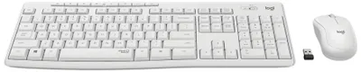 Produktbild von Logitech MK295 Silent - Tastatur-und-Maus-Set - kabellos - 2.4 GHz - Französisch - Off White
