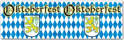 Produktbild von Party-Banner blau-weiss-gelb 1,2mx35,5cm